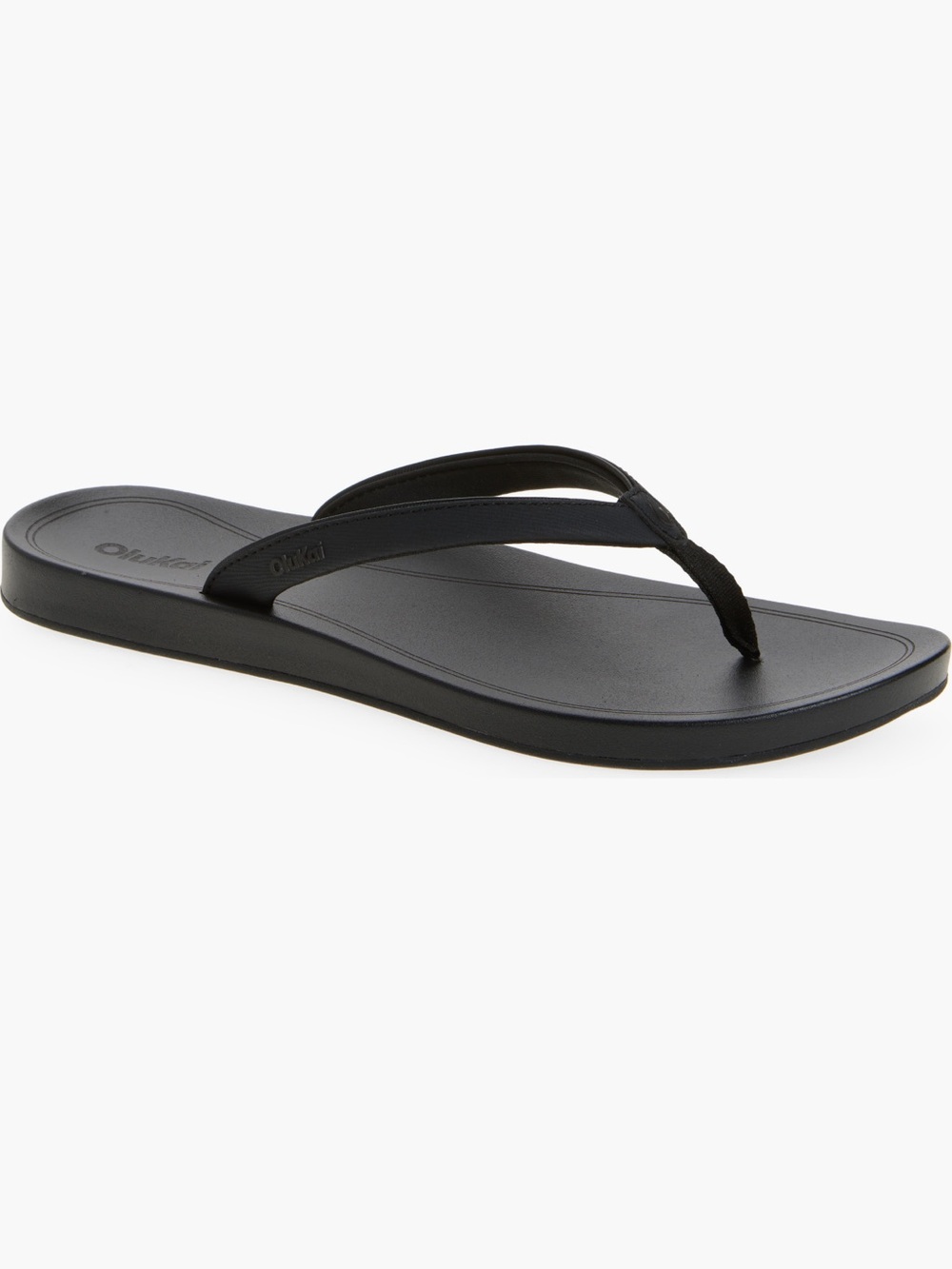 NEW OluKai Uiki Water Resistant Flip Flop in Lava Rock